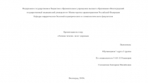 Федеральное государственное бюджетное образовательное учреждение высшего