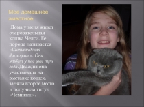 Мое домашнее животное