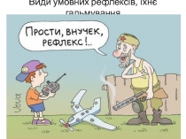 Види умовних рефлексів, їхнє гальмування