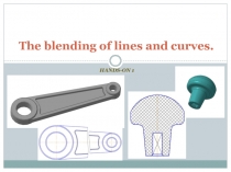 The blending of lines and curves