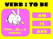 am
is
are
This ______ a rabbit.
is
verb : to be
