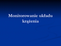Monitorowanie układu krążenia