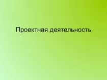 Проектная деятельность