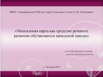 МБОУ  Лудорвайская СОШ им. Героя Советского Союза А. М. Лушникова Ментальная