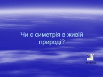Чи є симетрія в живій природі?