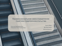 Профессиональное самоопределение: практики предпринимательства