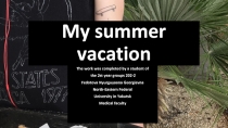 My summer vacation