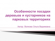 Особенности посадки деревьев и кустарников на парковых территориях