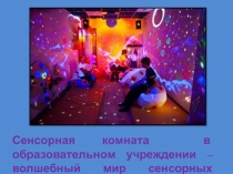 Сенсорная комната в образовательном учреждении – волшебный мир сенсорных
