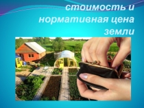 Кадастровая стоимость и нормативная цена земли