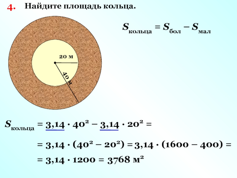 Площадь кольца ограниченного двумя. Площадь кольца. Найдите площадь кольца. Площадь кольца через диаметр. Как найти площадь кольца.