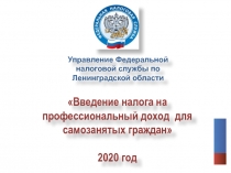 Управление Федеральной налоговой службы по Ленинградской области
Введение