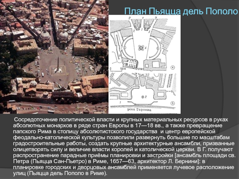 Пьяцца дель пополо в риме план