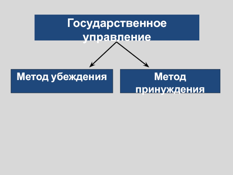 Государственное управлениеМетод убежденияМетод принуждения