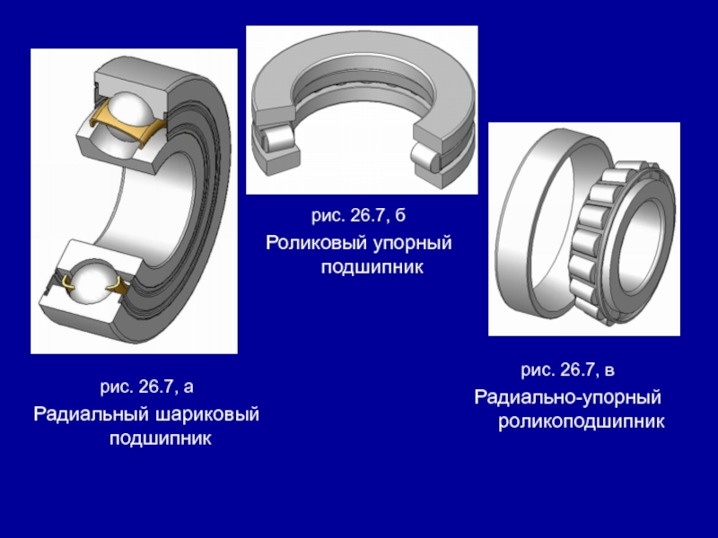 Радиально упорный подшипник схема