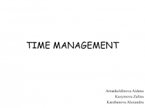 TIME MANAGEMENT