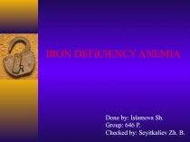 IRON DEFICIENCY ANEMIA