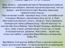 НОВОГОДНЯЯ ПРОГРАММА
Парк Ключи - красивейшее место Прохоровского района