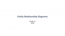 Entity Relationship Diagrams