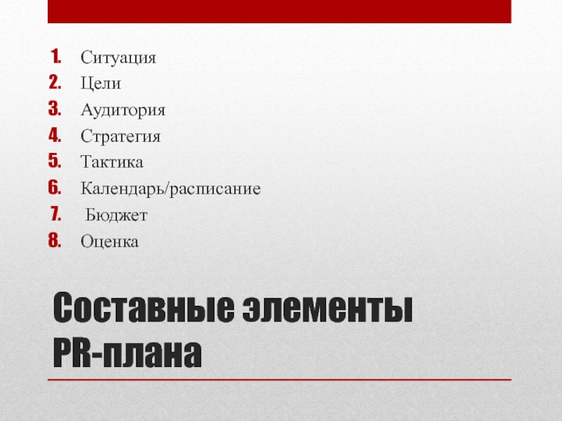 Ситуация план. Элементы пиар кампании. PR элемент. Тактика PR кампании. Составные элементы афиши.