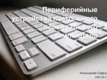 Периферийные устройства настольного персонального компьютера