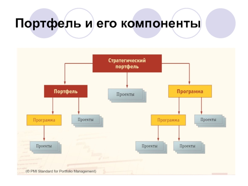 Проект может входить в состав нескольких портфелей проектов