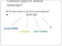 Сколько царств живой природы?