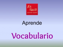 Vocabulario