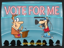 VOTE FOR ME
REPORTED SPEECH