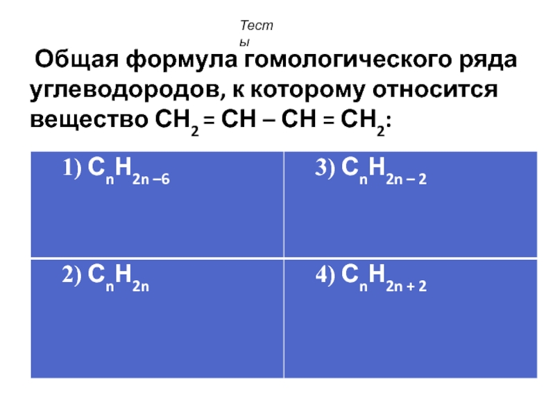 Сн 2 б. Сн3-СН=сн2 общая формула гомологического ряда. Сн2 СН СН сн2 общая формула гомологического ряда. Углеводород с формулой сн2 СН сн3 относится. Углеводород с формулой сн2 с СН сн3 относится классу.