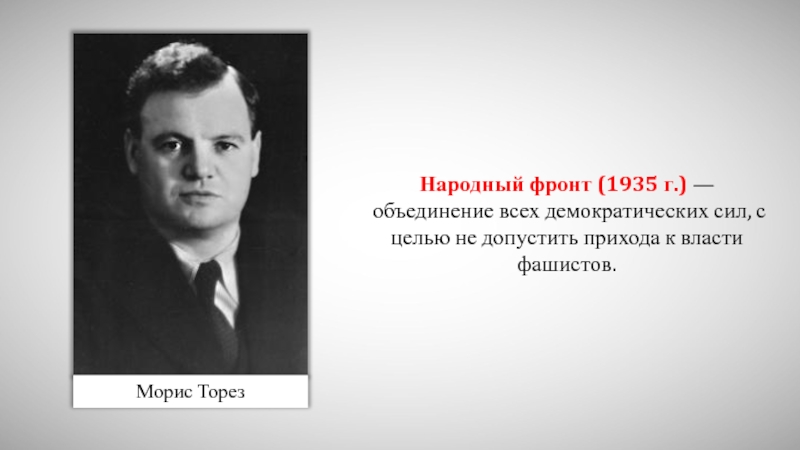 Презентация борьба с фашизмом народный фронт во франции и испании 10 класс