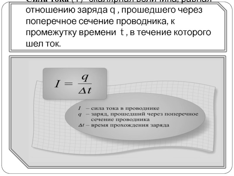 Количество электронов проходящих через поперечное сечение проводника