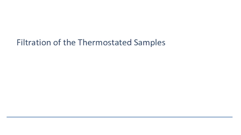 Study of Short Peptide Adsorption on Solution Dispersed Inorganic Nanoparticles Filtration of the Thermostated Samples Filtration of the Thermostated Samples