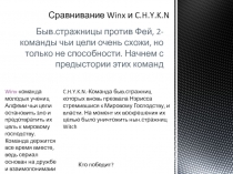 Сравнивание Winx и C. H. Y. K. N