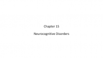 Chapter 15 Neurocognitive Disorders