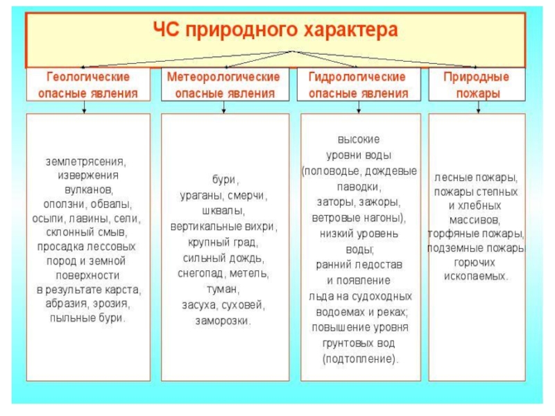 Чрезвычайные ситуации природного характера и их последствия обж 9 класс презентация