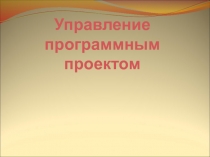 Управление программным проектом