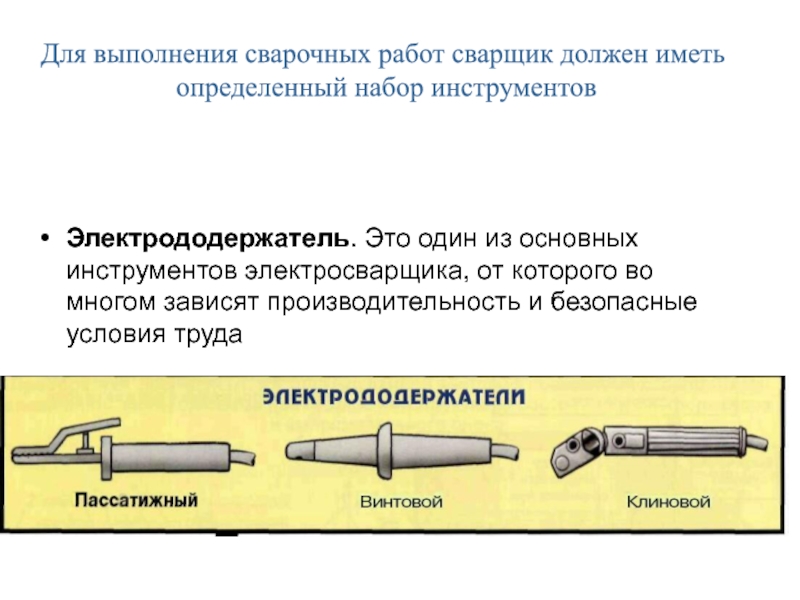 Инструменты сварщика рисунок