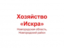 Хозяйство Искра
