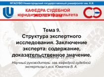 ФГАОУВО Нижегородский государственный университет им. Н.И. Лобачевского
КАФЕДРА