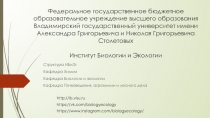 Федеральное государственное бюджетное образовательное учреждение высшего