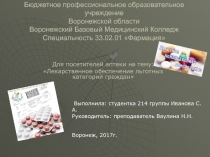 Бюджетное профессиональное образовательное учреждение Воронежской области