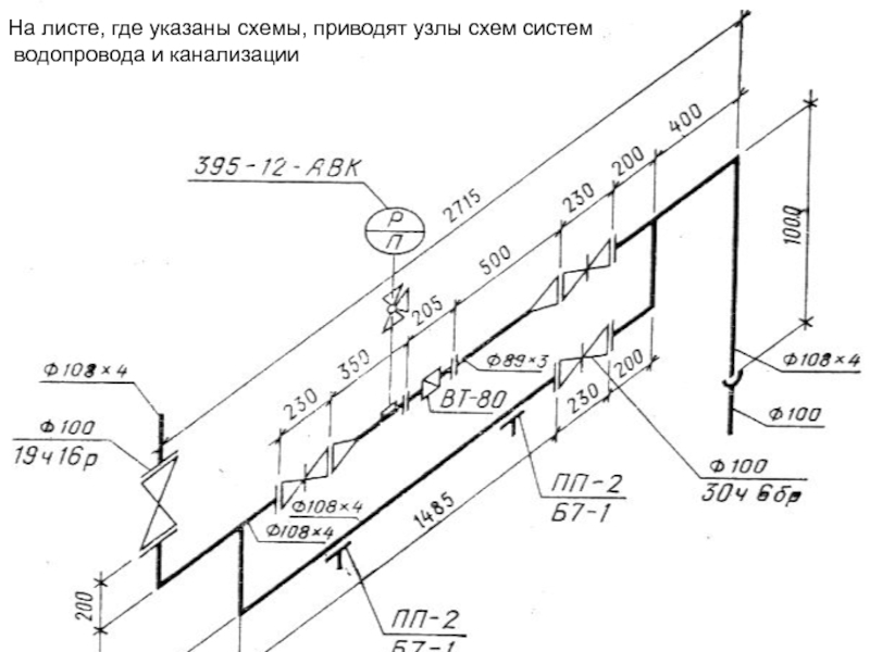 Схема трубопроводов гост