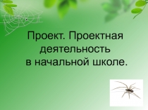 Проект. Проектная деятельность в начальной школе