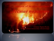 Экоурок Сделаем вместе  Лесные пожары составил Чирков Руслан, член