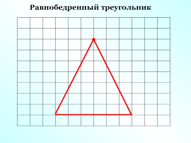 Проекция равнобедренного треугольника