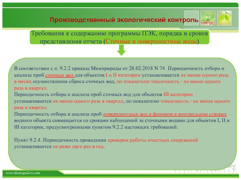 Программа экологического мониторинга образец