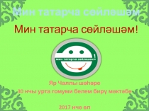 Яр Чаллы шәһәре
30 нчы урта гомуми белем бир ү мәктәбе
2017 нче ел
Мин татарча