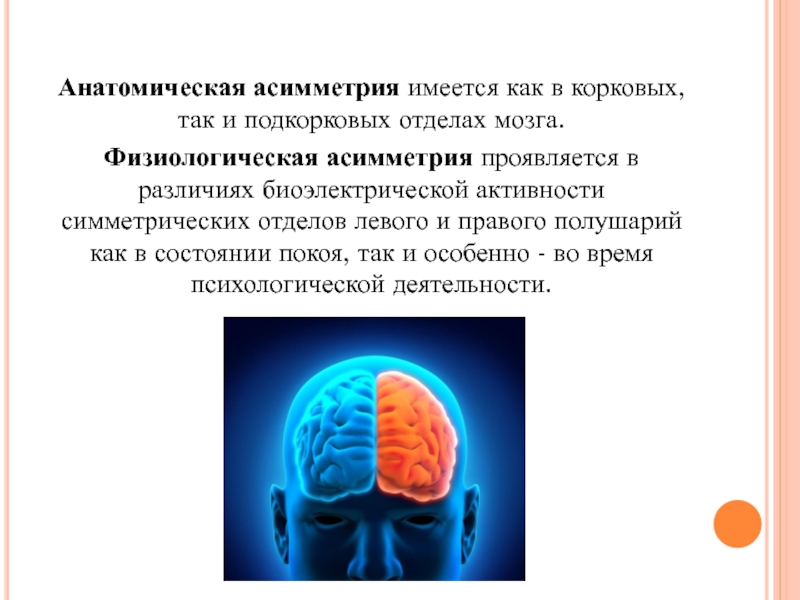 Межполушарная асимметрия. Анатомическая асимметрия мозга. Межполушарная асимметрия проявляется в. Нарушения межполушарной асимметрии. Межполушарная асимметрия мозга и межполушарное взаимодействие.