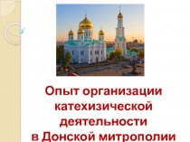 Опыт организации
катехизической деятельности
в Донской митрополии